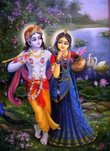 Cute Radha Krishna cartoon photo HD