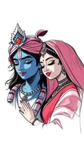 Radha Krishna cartoon wallpaper HD for phone