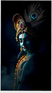 Krishna divine wallpaper 4K HD for mobile