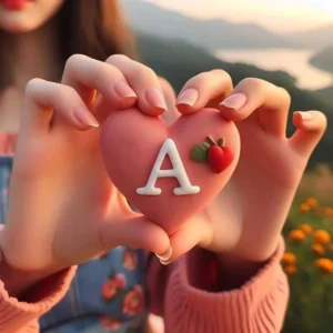 Cute A alphabet profile photo