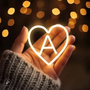 HD A name aesthetic DP image