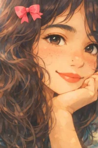 anime girl soft aesthetic