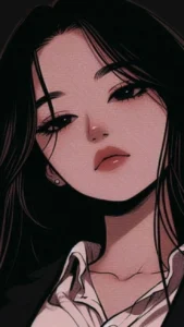 aesthetic anime girl portrait