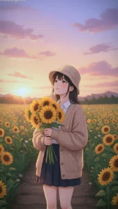 anime girl aesthetic theme