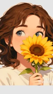 aesthetic anime girl soft colors