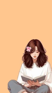 aesthetic anime girl soft glow