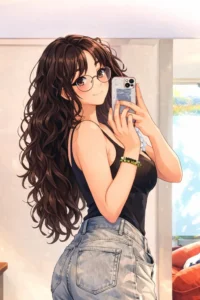 aesthetic anime girl dreamy vibe