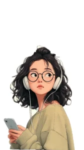 anime girl calm pastel aesthetic