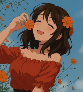 anime girl dp love