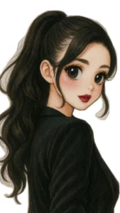 anime girl dp closeup