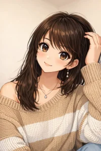anime girl dp trendy look
