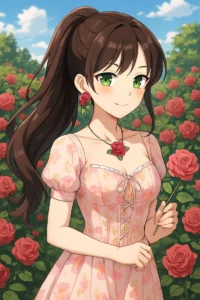 anime girl dp digital art