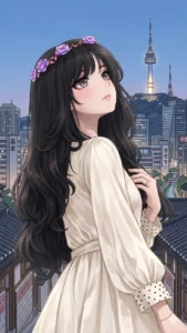 anime girl dp profile hd