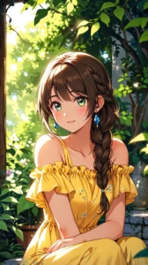 anime girl cute dp