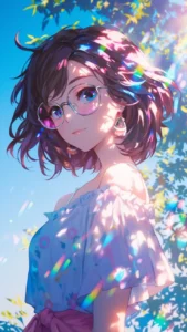 anime girl hd background
