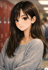 anime girl cool style