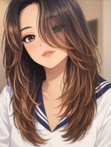 anime girl stylish pose