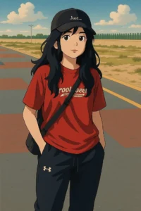 cute anime girl blush face