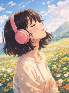 anime girl sweet expression