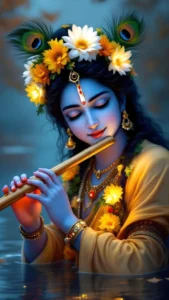 lord krishna peaceful beautiful image