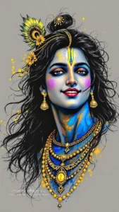 krishna beautiful image aesthetic hd