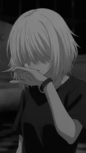 anime girl emotional expression