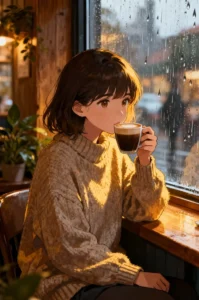 sad anime girl silhouette