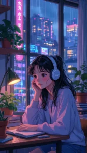 anime girl sad mood