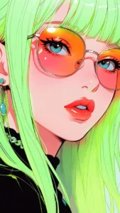 stylish anime girl pic