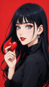 anime girl stylish pose hd