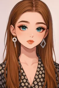 anime girl stylish urban background