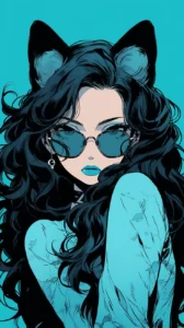 stylish anime girl wallpaper image